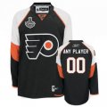 Customized Philadelphia Flyers Jersey Black Third Man With Stanley Cup Finals Patch Hockey