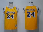 nba los angeles Lakers #24 bryant m&n yellow