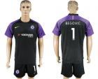 2017-18 Chelsea 1 BEGOVIC Black Goalkeeper Soccer Jersey