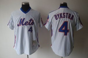 mlb new york mets #4 dykstra m&n white (50th)