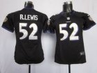 Nike Women Baltimore Ravens #52 R.lewis Black Jerseys