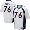 Mens Nike Denver Broncos #76 Max Garcia Game White NFL Jersey