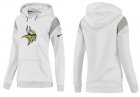 Women Minnesota Vikings Logo Pullover Hoodie-025