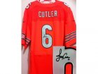 Nike Chicago Bears #6 Jay Cutler Orange Jerseys(Signed Elite)