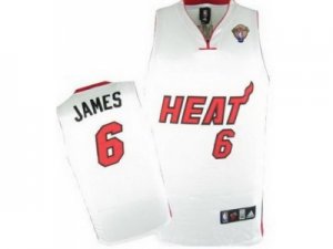 nba Miami Heat #6 LeBron James Whitenba Miami Heat #6 LeBron James White