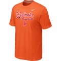 Nike MLB St.Louis Cardinals 2014 Home Practice T-Shirt - Orange