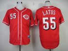 MLB Cincinnati Reds #55 latos red Jerseys