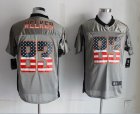 Nike Denver Broncos #83 Wes Welker Grey Jerseys(USA Flag Fashion Shadow Elite)