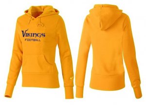 Women Minnesota Vikings Logo Pullover Hoodie-101