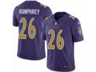 Mens Nike Baltimore Ravens #26 Marlon Humphrey Limited Purple Rush NFL Jersey