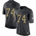 Men's Nike Chicago Bears #74 Jonathan Bullard Limited Black 2016 Salute to Service NFL Jersey