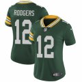 Womens Nike Green Bay Packers #12 Aaron Rodgers Vapor Untouchable Limited Green Team Color NFL Jersey