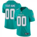 Youth Nike Miami Dolphins Customized Aqua Green Team Color Vapor Untouchable Limited Player NFL Jersey
