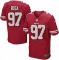 Nike 49ers #97 Nick Bosa Red Elite Jersey