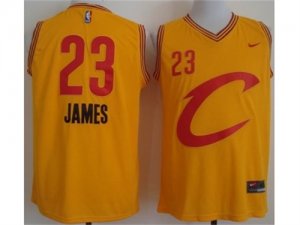 Cleveland Cavaliers #23 LeBron James Gold Nike C Stitched NBA Jersey