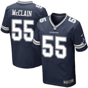 Nike Dallas Cowboys #55 Rolando McClain Navy Blue Jerseys(Elite)