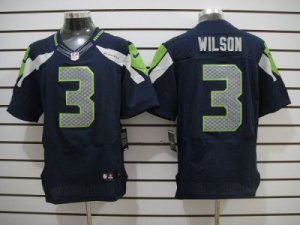 Nike NFL Seattle Seahawks #3 Wilson Blue Jerseys(Elite)