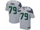 Mens Nike Seattle Seahawks #79 Ethan Pocic Elite Grey Alternate NFL Jersey