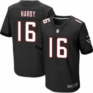 Mens Nike Atlanta Falcons #16 Justin Hardy Elite Black Alternate NFL Jersey