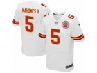 Mens Nike Kansas City Chiefs #5 Patrick Mahomes II Elite White NFL Jersey