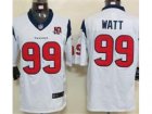 Nike NFL Houston Texans #99 J.J. Watt white Jerseys W 10th Patch(Limited)