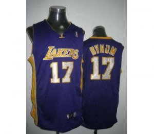 nba los angeles lakers #17 bynum regular purple