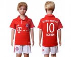 Bayern Munchen #10 Robben Home Kid Soccer Club Jersey