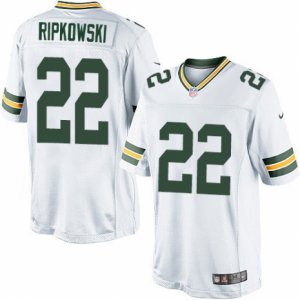 Mens Nike Green Bay Packers #22 Aaron Ripkowski Limited White NFL Jersey