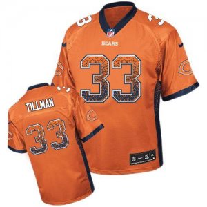 Nike Chicago Bears #33 Charles Tillman Orange Jersey(Elite Drift Fashion)