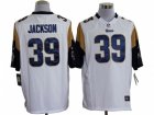 Nike NFL St. Louis Rams #39 Steven Jackson White Game Jerseys