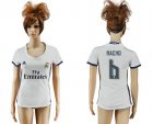 Womens Real Madrid #6 Nacho Home Soccer Club Jersey