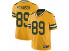 Mens Nike Green Bay Packers #89 Dave Robinson Limited Gold Rush NFL Jersey