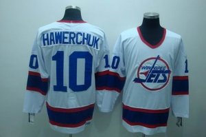 nhl jets #10 hawerchuk white[ccm]