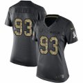 Women's Nike Indianapolis Colts #93 Erik Walden Limited Black 2016 Salute to Service NFL Jersey