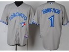 MLB Toronto Blue Jays #1 Emilio Bonifacio Grey(Cool Base)