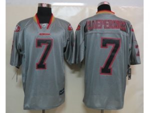 Nike NFL San Francisco 49ers #7 Colin Kaepernick grey jerseys[Elite Lights Out]