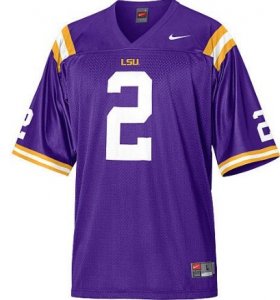 NCAA LSU Tigers #2 Rueben Randle Purple