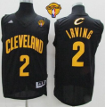 NBA Cleveland Cavaliers #2 Kyrie Irving Black Fashion The Finals Patch Stitched Jerseys