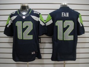 Nike seattle seahawks #12 fan blue Elite Jerseys