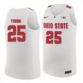 Ohio State Buckeyes 25 Kyle Young White College Basketball Jersey