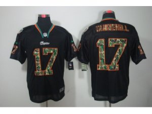 Nike NFL Miami Dolphins #17 Ryan Tannehill black jerseys[camo fashion Elite]