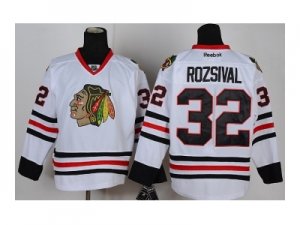 nhl jerseys chicago blackhawks #32 rozsival white[rozsival]