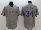 Texas Rangers #34 Nolan Ryan Grey Flexbase Authentic Collection Stitched Baseball Jersey