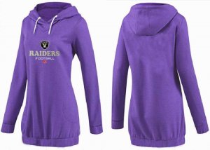 Women Oakland Raiders Logo Pullover Hoodie-038