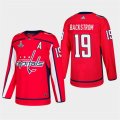 Capitals #19 Nicklas Backstrom Red 2018 Stanley Cup Champions Adidas Jersey