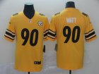 Nike Steelers #90 T.J. Watt Gold Inverted Legend Limited Jersey