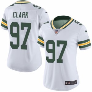 Women\'s Nike Green Bay Packers #97 Kenny Clark Limited White Rush NFL Jersey