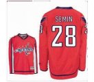 nhl washington capital #28 semin red