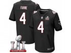 Mens Nike Atlanta Falcons #4 Brett Favre Elite Black Alternate Super Bowl LI 51 NFL Jersey