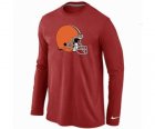 Nike Cleveland Browns Logo Long Sleeve T-Shirt RED